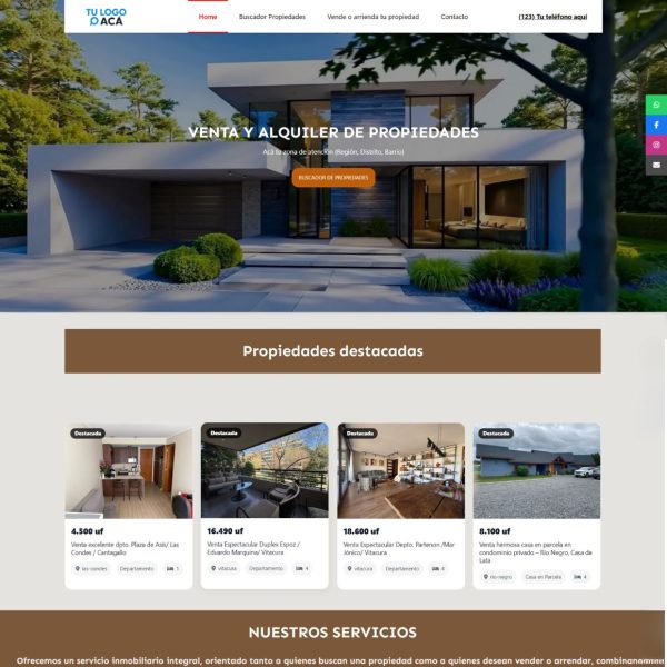 CORREDORA DE PROPIEDADES<br>Diseño Video Home