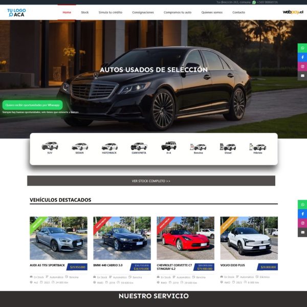 AUTOMOTORA<br>Diseño corporativo filtro vertical